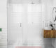 78"x76" Frameless Shower Door Wall Hinge, Polished Chrome