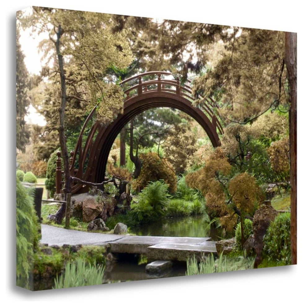 "Japanese Bridge - 1" By Alan Blaustein, Giclee Print on Gallery Wrap Canvas