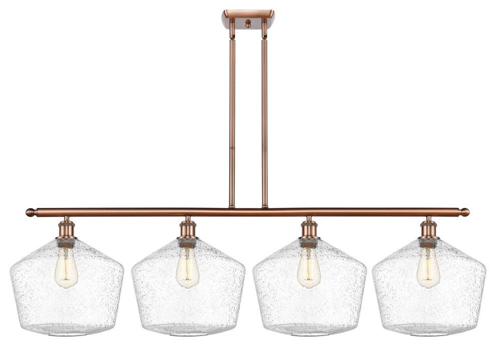 Innovations 516-4I-AC-G654-12 4-Light Island Light, Antique Copper