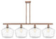 Innovations 516-4I-AC-G654-12 4-Light Island Light, Antique Copper