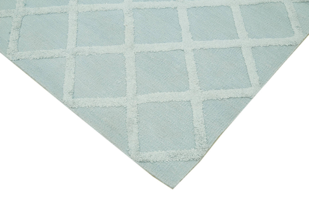 Rug N Carpet - Handwoven Modern Design 8' 0'' x 10' 0'' Wool Unique Kilim Rug