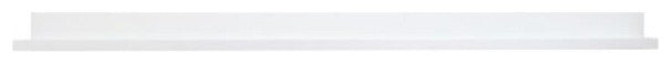 InPlace Picture Ledge Shelf, White, 72"x4"x3.5"