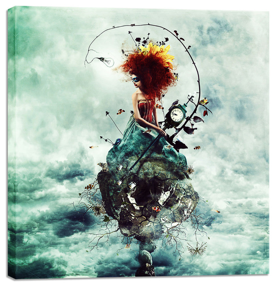 Cortesi Home "Delirium" by Mario Sanchez Nevado, Giclee Canvas Print, 18" X 18"