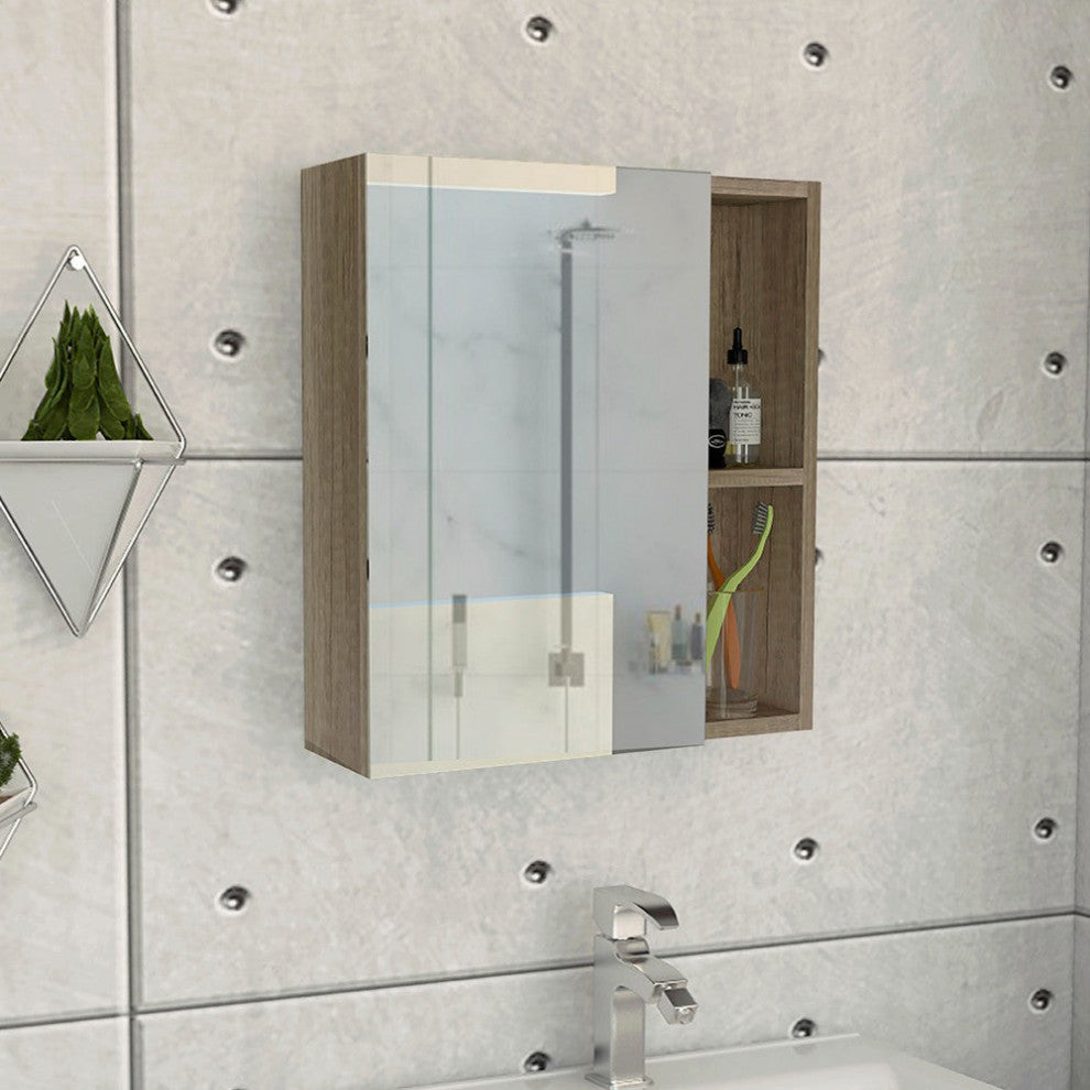 Medicine Cabinet Mirror Clifton, Bathroom, Pine