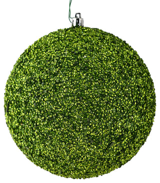 6" Olive Beaded Ball Drilled 4/Bag