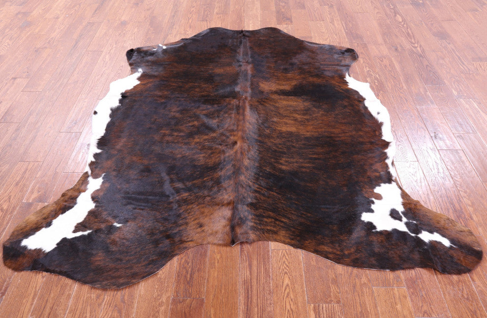 Organic Natural Hair-On Cowhide Area Rug 5' 10" X 6' 6" C1968
