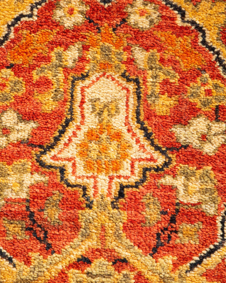Mogul, One-of-a-Kind Hand-Knotted Area Rug Orange, 2' 8" x 8' 0"