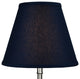 Fenchel Shades 6"x11"x9" Brass Spider Attachment Empire Lamp Shade, Linen Navy