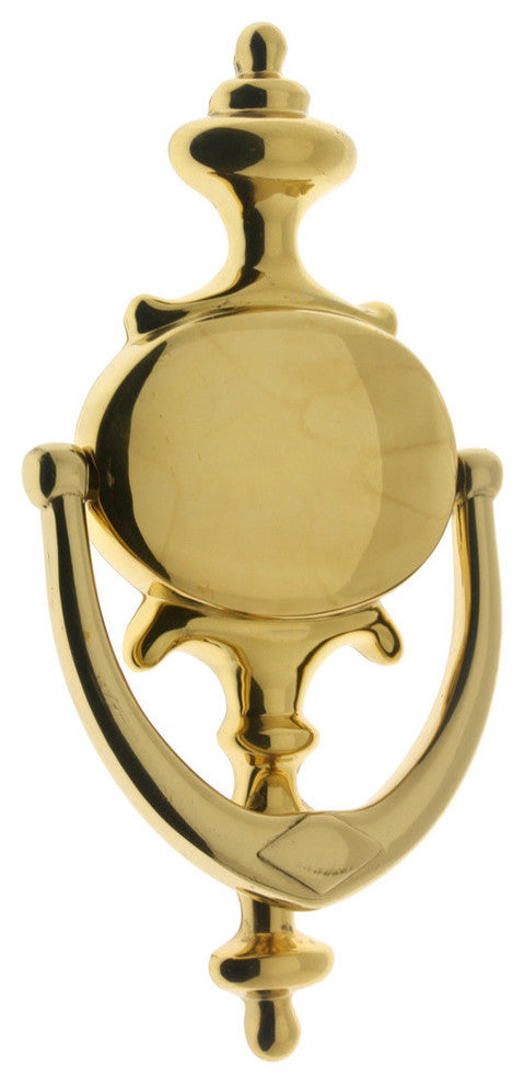 Genuine Solid Brass Claremont Knocker, Polished Brass