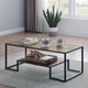 ACME Idella Coffee Table, Rustic Oak and Black