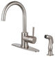 LS8578DLSP Single-Handle Kitchen Faucet With Side Sprayer, Brushed Nickel