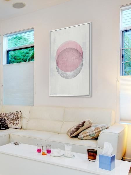 "Centralization" Floater Framed Painting Print on Canvas, 12"x18"
