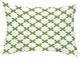 Criss Cross 14"x20" Abstract Decorative Outdoor Pillow, Green