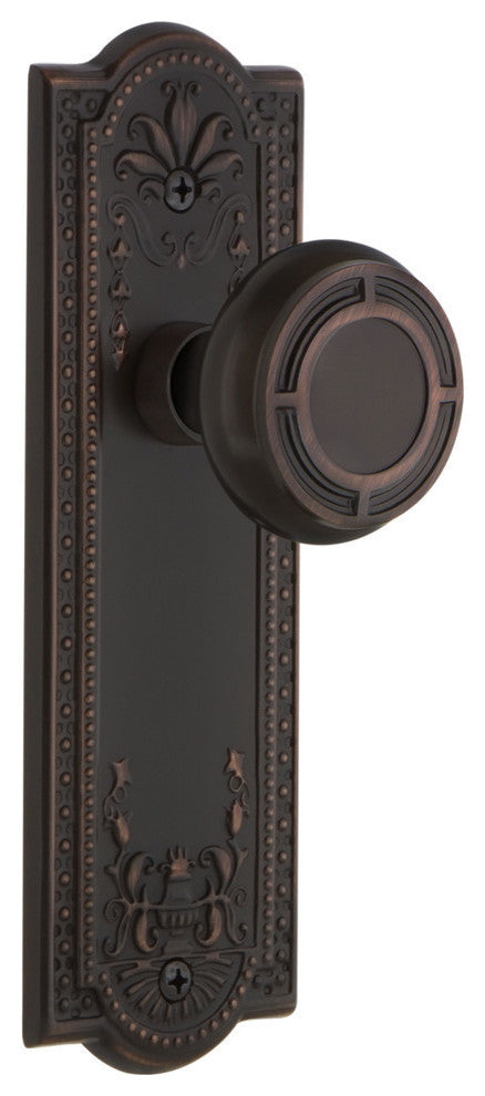 Meadows Plate Double Dummy Mission Door Knob