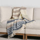 Crawford Belgian Linen Multicolor Throw Blanket Blanket, Sagebrush Multicolor