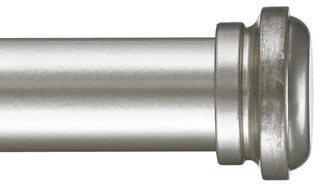 Deco Traverse 1 Rod With Empire Finial, Antique Silver, 84