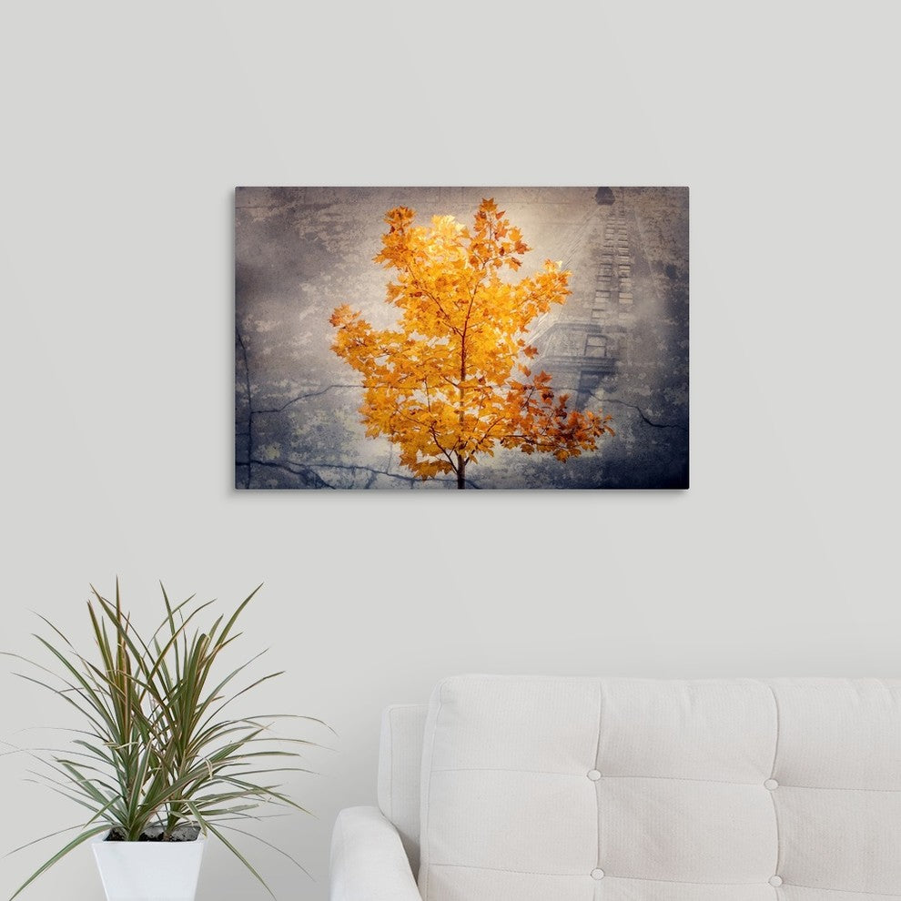 "Rusty Fall" Wrapped Canvas Art Print, 24"x16"x1.5"