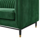 Tufted Sofa, Velvet, Green, Modern, Living Lounge Room Hotel Lobby Hospitality