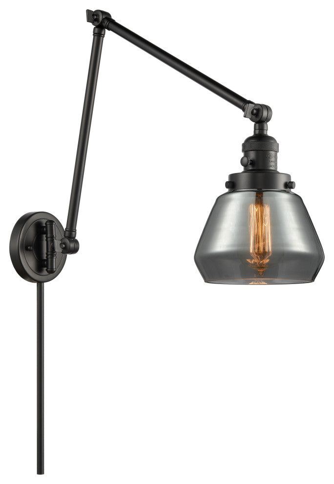 Fulton Swing Arm With Switch, Matte Black, Plated Smoke, Plated Smoke