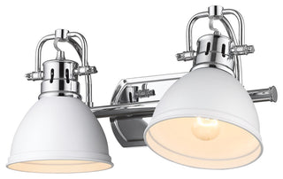 Duncan 2-Light Bath Vanity With Matte White Shade