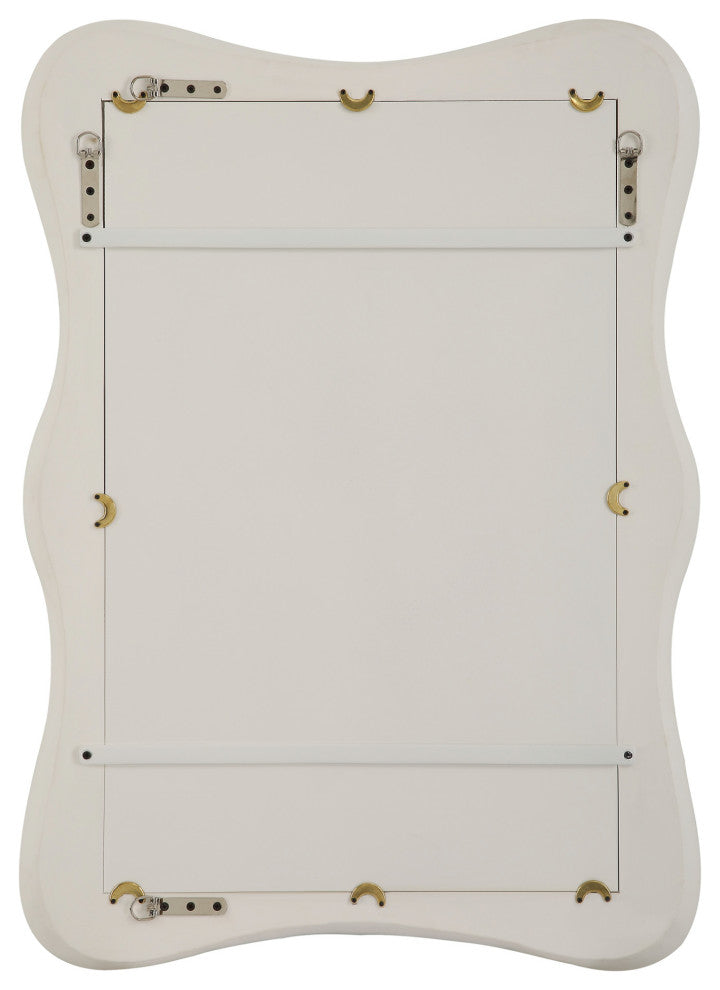 Uttermost 09954 Whitehaven 25-1/2" W x 35-5/8" H Rectangular - Matte White