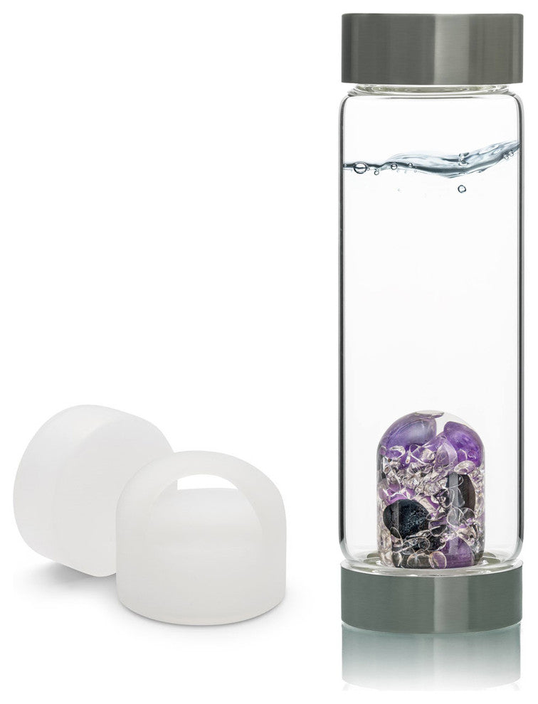 Water Bottle, VitaJuwel ViA Gemwater Bottle, White Loop Caps, Guardian