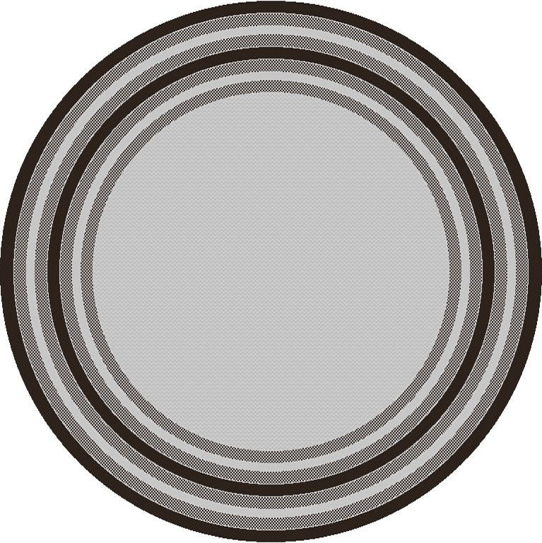 KAS Provo 5757 Gray Cape Cod Area Rug, 7'10" Round