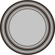 KAS Provo 5757 Gray Cape Cod Area Rug, 7'10" Round