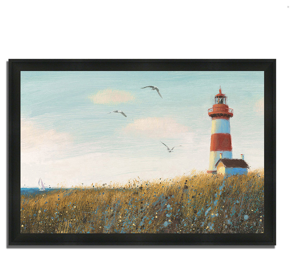 "Seaside View I" By James Wiens, Framed Painting Print, Ready To Hang