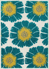 Loloi Terrace Collection Rug, Ivory and Multi, 1'8"x5'