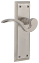 New York Plate With Manor Lever, Satin Nickel, Privacy, Non-Handed