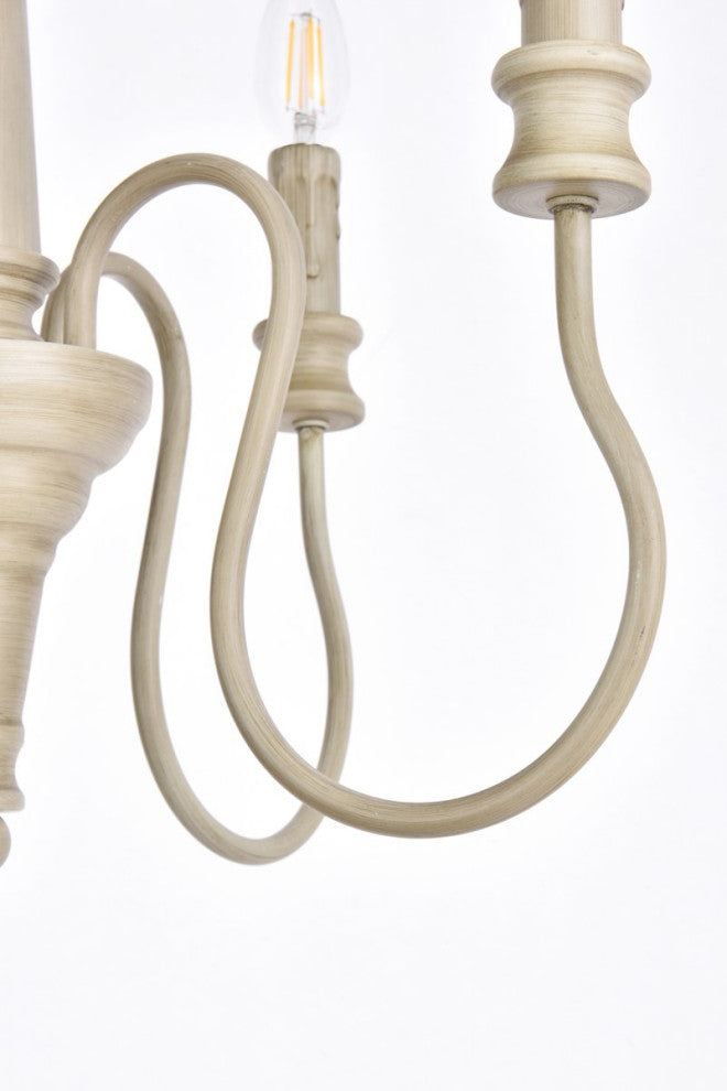 Fiona 4-Light Pendant, Weathered Dove