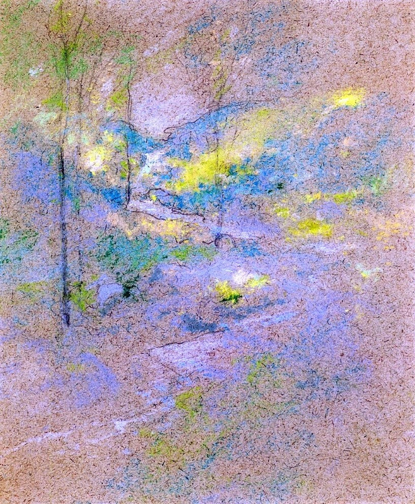 John Twachtman Brook Among the Trees, Gallery Wrapped Canvas Print, 20"x25"