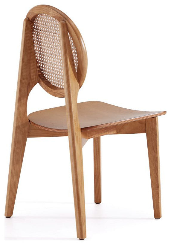 Manhattan Comfort Versailles Dining Chair, Nature, Set of 2