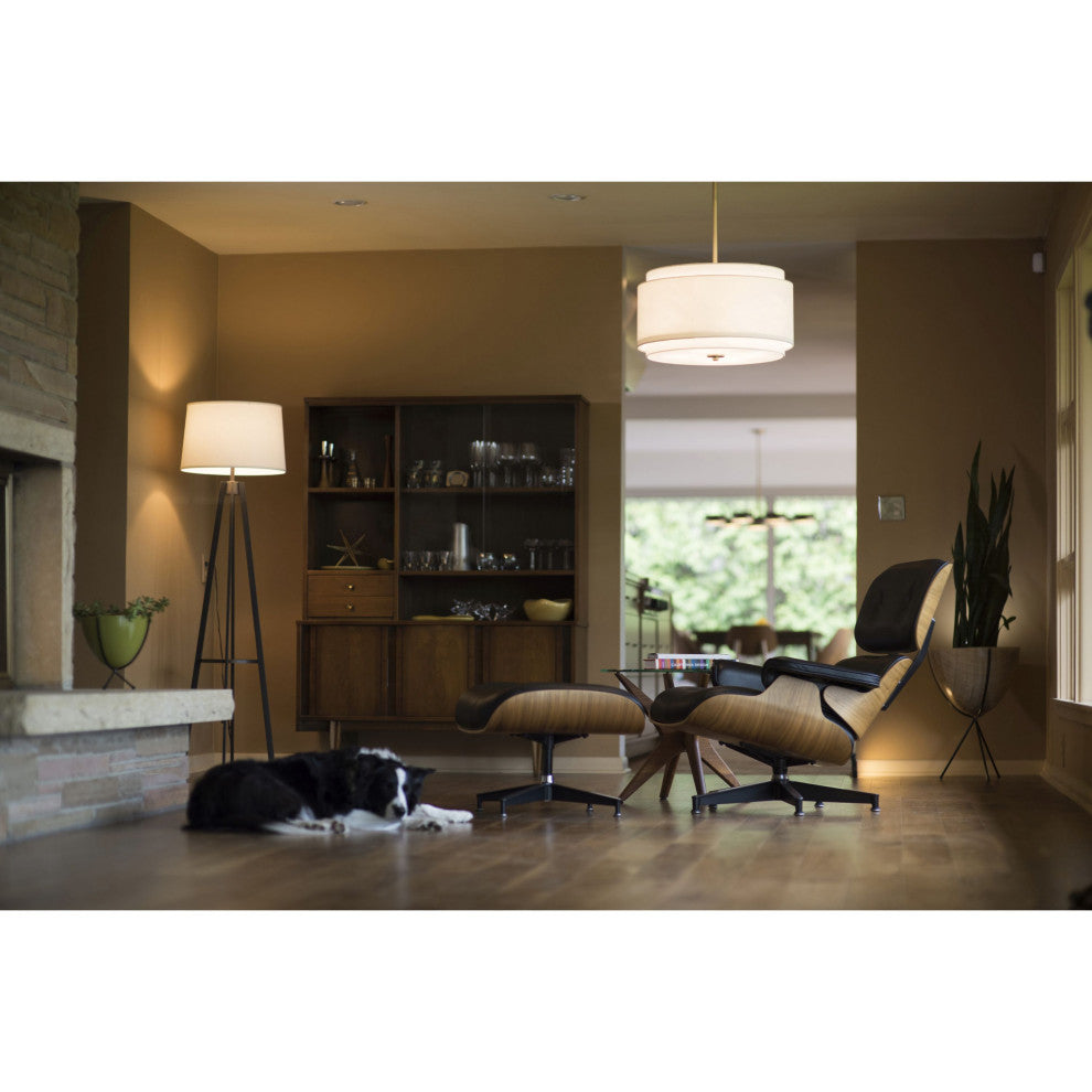 Burnaby 4-Light Pendant, Matte Brass