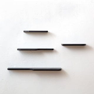 Dale Set of 4 Wall Mounted Shelves, Black