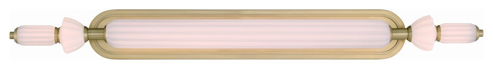 Lansdowne, Vanity, 39", Gold, Opal Glass