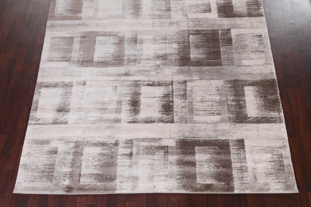 Geometric Transitional Oriental Turkish Rug Contemporary Carpet 8x10