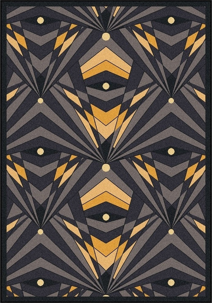 Any Day Matinee, Theater Area Rug, Deco Strobe, 3'10