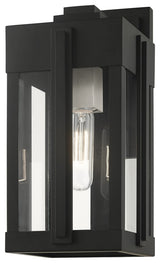 Black Art Deco, Sophisticated Outdoor Wall Lantern