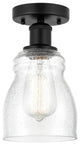Innovations 616-1F-BK-G394 Ellery 1 Light 4.75" Semi-Flush Mount, Matte Black