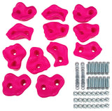 Large Textured Rock Holds, Pink