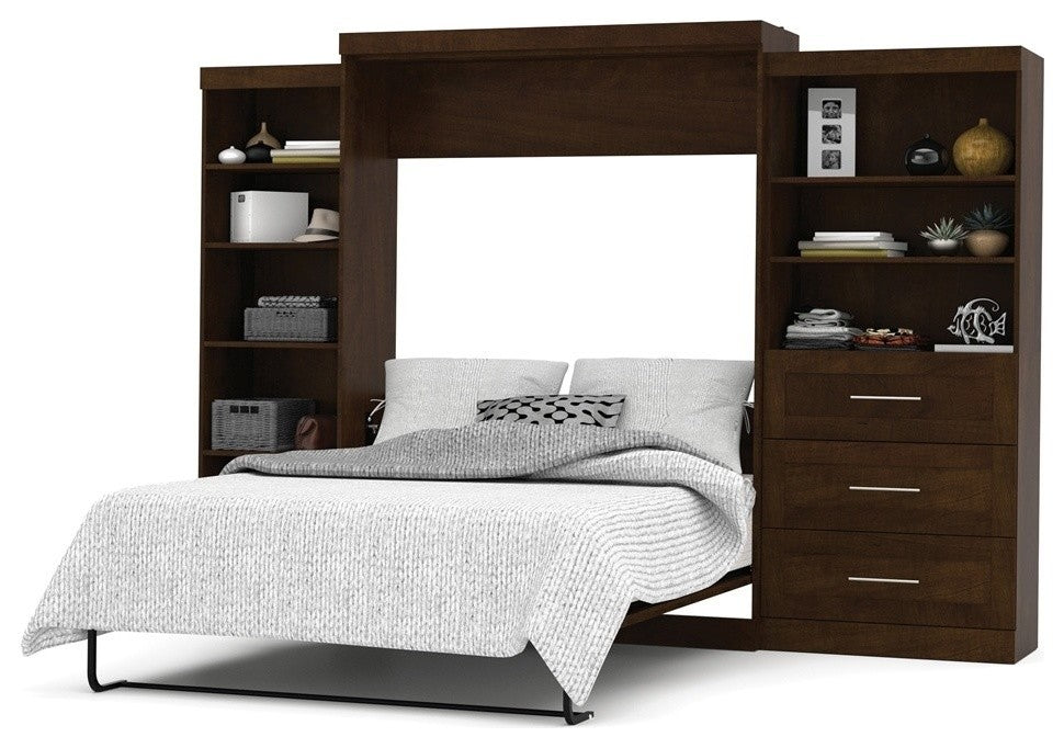 Bestar Pur By Bestar 126 Queen Wall Bed Kit, Chocolate