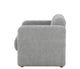 Cindy Boho Boucle Upholstered Accent Arm Chair, Gray
