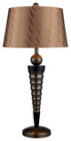 Dimond Lighting Laurie, 1-Light Table Lamp, Dunbrook and Dark Wood Finish