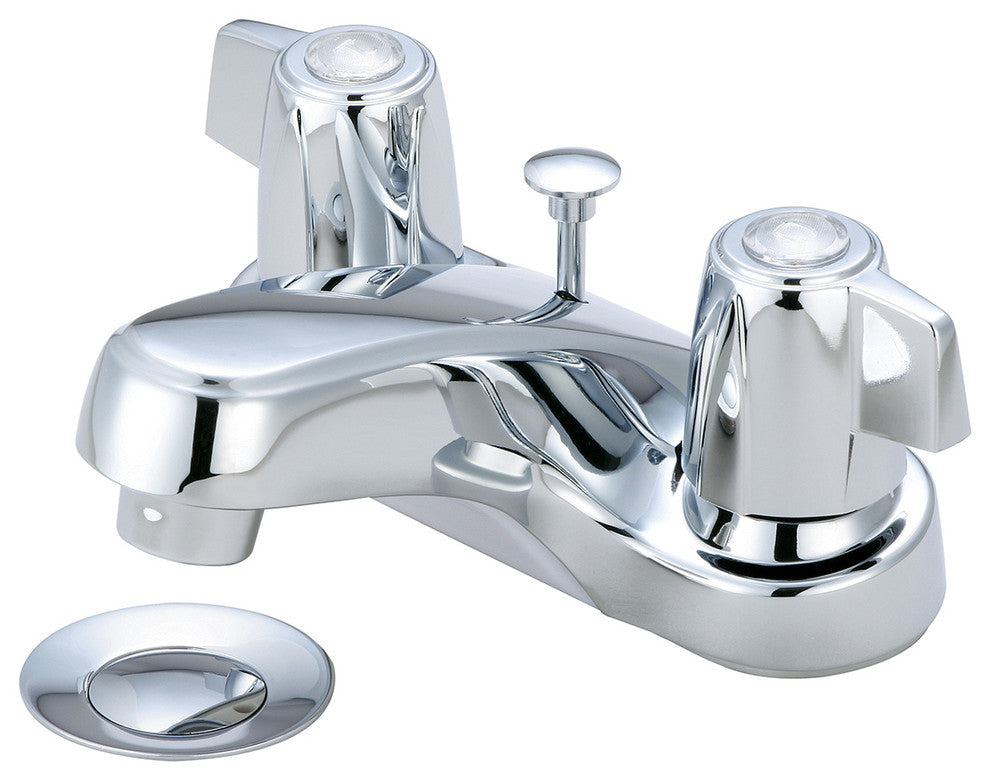 Two Handle Bathroom Faucet, Polished Chrome