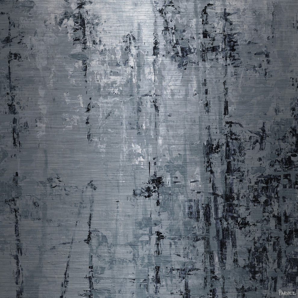 "Forest Shadow II" Painting Print on Brushed Aluminum, 18"x18"