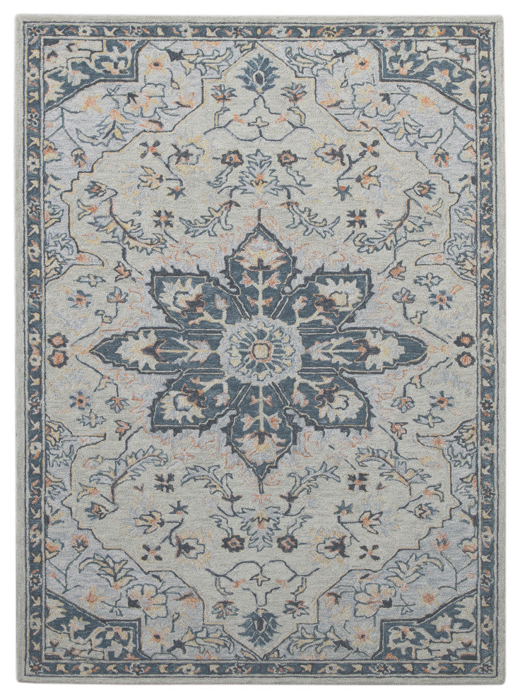 Amer Rugs Radiant RDT-3 Nickel Gray Hand-tufted - 8'x10' Rectangle Area Rug