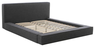 Olafur Upholstered Platform Bed, Black, King