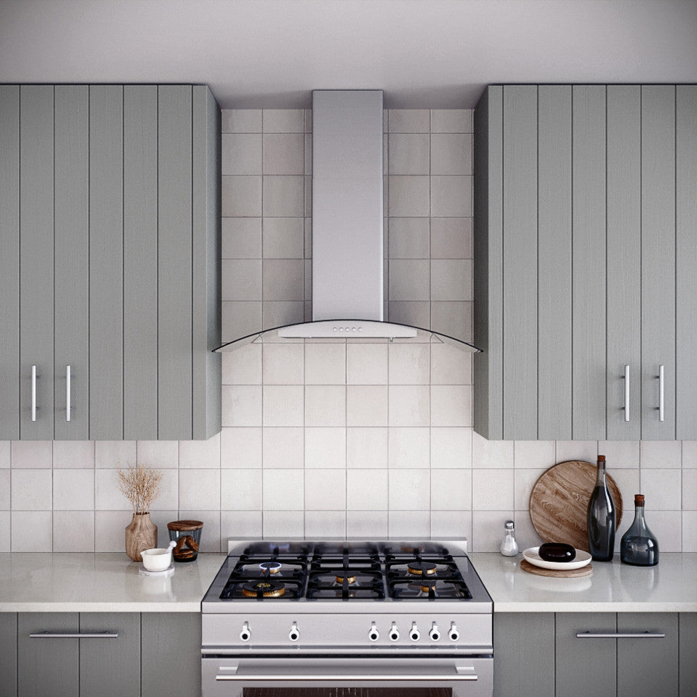 Streamline 36" Largo Ductless Wall Mount Range Hood, Stainless Steel